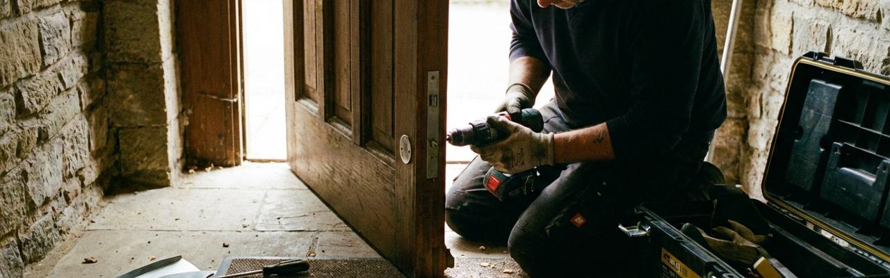 Instalación de escudos de seguridad en Villaverde